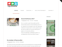 Tablet Screenshot of espressobar.dk